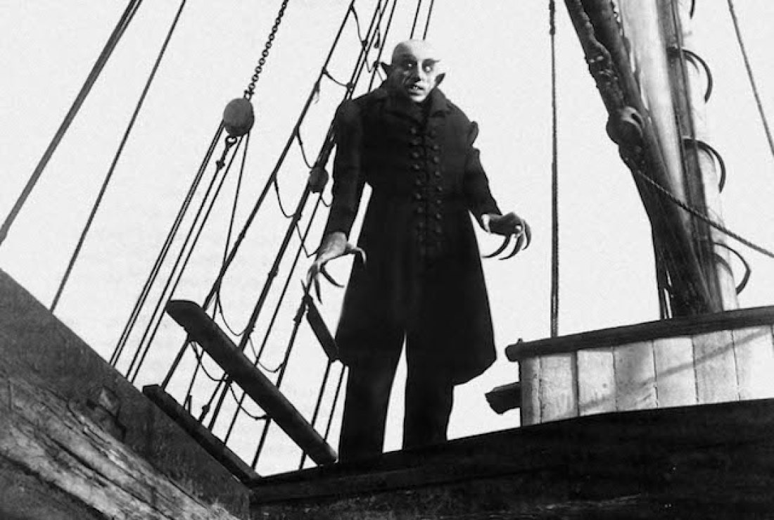 O vampiro do filme Nosferatu (1922) tornou-se um ícone da história do cinema, sendo uma das aparições mais memoráveis do Conde Drácula